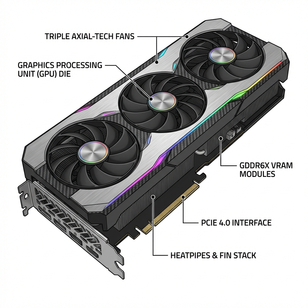 Graphics Card Illustration