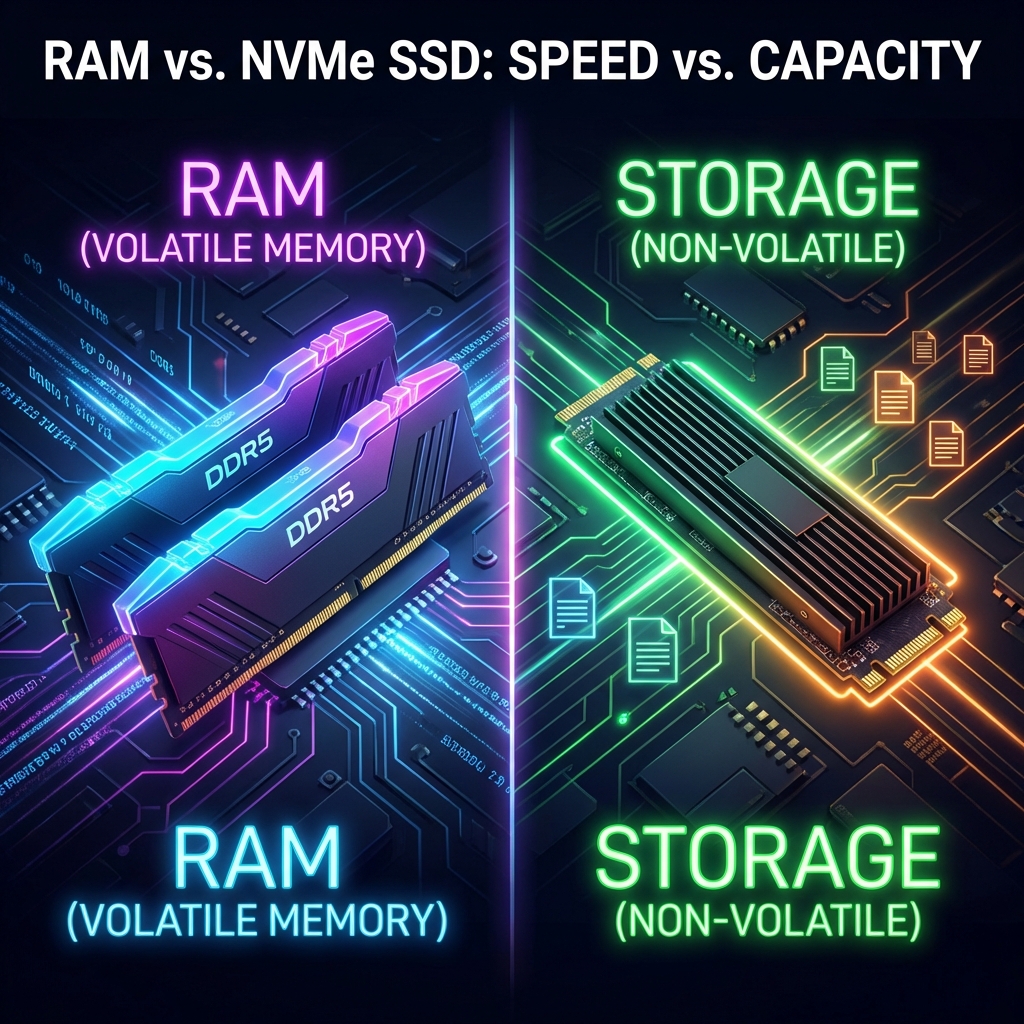 RAM vs Storage: Understanding Your Computer's Memory Systems