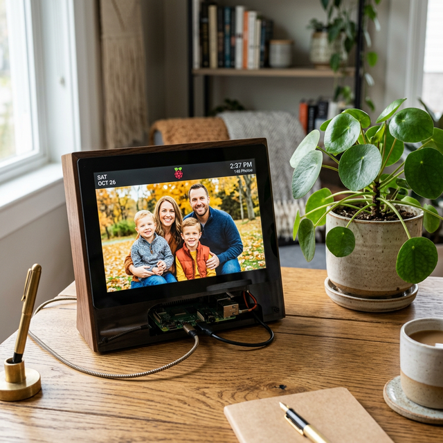 Build a digital photo frame with Raspberry Pi that your family might actually use